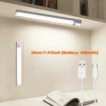 7.87/19.68in Motion Sensor LED Under Cabinet Light, USB Rechargeable, Dimmable, 3 Color Changing Magnetic Closet Light For Kitchen, Bedroom, Wardrobe, Book Shelf, Bedside Table,Mirror - Cabinet Lights - 查看 9