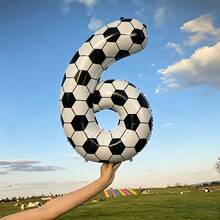 1pc 40 Inch Football Number Aluminum Foil Balloon, Number 0-9 Large Sports Event Decoration, Football Theme Party Celebration, Birthday, Wedding, Father's Day, Graduation Party Decoration Balloon, Suitable For Football Event Theme Birthday Party Background Decoration - View 8
