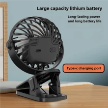 scbestuygo 2026 Model USB Rechargeable Mini Fan With LED Night Light, Long Battery Life Strong Wind Power, Cool And Comfortable, Suitable For RV Camping, Picnic, Outdoor Sports, Running, Office, Travel And Summer Back To School Essential, 500mAh - Multiple Styles - View 10