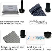 RAF 便攜式電動充氣幫浦，具充氣與抽氣功能，適用秋冬衣物收納袋、床墊、充氣墊、充氣床、船用浮床與游泳圈，露營旅行必備，秋冬熱銷商品，附特別優惠 - 彩色 - 查看 11