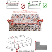 1PC Non-Slip Elastic Aesthetic Sofa Cover, Milk Silk Fabric Floral Print Ruffle Design, Fit For 1-2-3-4 Seater Sofa, Pet-Proof Anti-Stain, Vibrant Colors, All Seasons - Multicolor - View 13