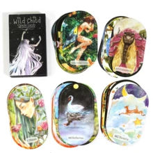 Wild Child Themed Card Deck, 40-Card Set With Guidebook, Casual Tabletop Game Cards For Party & Outdoor Gathering - Multicolor - View 2