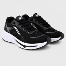 Tênis Masculino Caminhada Lig Shoes Impulse Leve Confortável Academia Corrida Casual Antiderrapante - Preto e Grafite - Visão 3