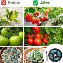 全光譜植物生長燈條，USB 5V 柔性植物燈。自黏式快速安裝，適用於各種植物和水耕栽培。適合溫室、生長帳篷、植物架、櫥櫃、居家與辦公室室內園藝。 - Plant Light Strip - 查看 5