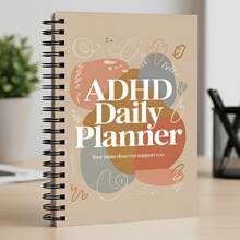 1PC ADHD Daily Planner, Soft Low-Saturation Color Block Spiral Notebook, Your Brain Deserves Support, Stress-Relieving Planner For People With Attention Deficit, Niche Practical Gift - A - View 15