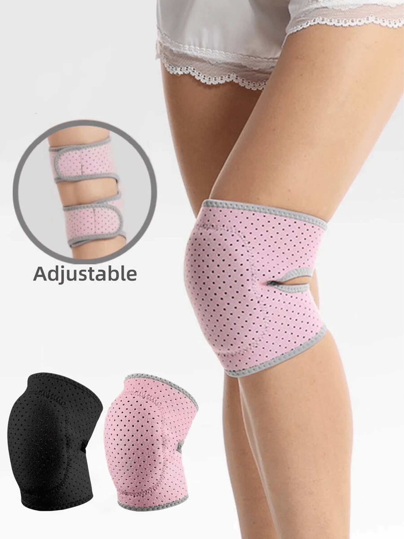 Adjustable Breathable Sports Knee Pads, Anti-Slip Compression Support, Protects Meniscus, Relieves Pain And Enhances Joint Stability, Suitable For Running, Hiking, Tennis, Volleyball And Fitness, Comfortable Sports Injury Prevention Gear