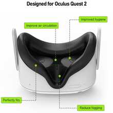 Kits de Accesorios VR para MetaQuest 2/Quest 3 Funda de Silicona Tapa de Lente Estuche de Protección para Quest 3S Conjunto - Ver 5