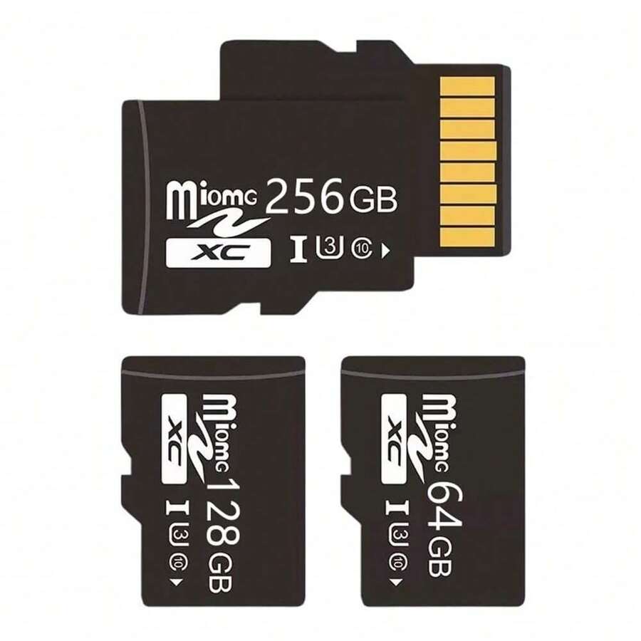 1pc Mini TF/SD Memory Card - High Speed Class 10 U3, Capacity Options From 32GB To 256GB - Reliable Performance For Smartphones, Tablets And Other Devices - View 1