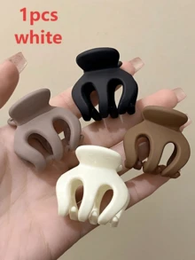 Bộ 4/2/1 kẹp tóc càng cua hình bí ngô nhám, dụng cụ cố định tóc đuôi ngựa cao, phụ kiện tóc bề mặt nhám, kẹp tóc càng cua đa năng màu đen nâu be, phụ kiện tóc đi làm hàng ngày - Nhiều màu - Xem 16
