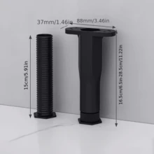 1個可調節床架支撐腳 - 重型塑料構造，無需組裝，兼容特大號和大號床尺寸，易於安裝，塑料產品可能有輕微瑕疵 - 床架支撐腿 - 查看 8