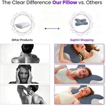 Bantal Penopang Leher Ergonomis Lembut Seperti Awan, Memberikan Dukungan Pas untuk Kepala dan Leher Sepanjang Malam, Bantal Tidur Harian yang Nyaman untuk Meningkatkan Kualitas Tidur Malam, Menyegarkan Saat Bangun Pagi, Cocok untuk Berbagai Posisi Tidur, Bantal Tidur Rumah yang Lembut dan Nyaman - Grey - View 4