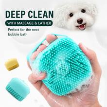 "Pet Grooming Bath Set For Dogs & Cats – Soft Silicone Shampoo Brush With Quick Dry Microfiber Towel, Deep Cleaning & Shedding Care" - View 2