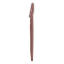 6pcs Coffee Brown Set, Eyebrow Trimmer/Razor, Exfoliating Hair Removal Tool, Body Hair Removal Trimmer And Facial & Set, Long Handle Blade With Precision Protective Cover, Eyebrow Shaping Tool, Suitable For Daily Use - Redwood - View 7