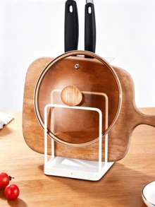 1pc Multifunctional Integrated Storage Rack For Knife Holder And Cutting Board, A Draining Rack For Kitchen Countertop Knives, Chopping Boards And Pot Lids. - Multicolor - View 6