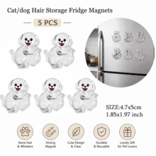 Cute Cat Whisker Saver Fridge Magnet, Transparent Acrylic Pet Hair Storage Capsule Magnetic Pet Memorial Storage Box, Cat Shaped Fridge Decoration, Handmade Pet Memorial Collection Container, Unique Memorial Gift For Cat Moms And Dads - Multiple Styles - View 33