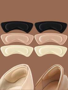 Thick Cushioned Self-Adhesive Heel Pads, Anti-Slip Shock-Absorbing Foam Insoles Suitable For High Heels, Boots, Dress Shoes, Soft And Comfortable For Long-Term Walking And Standing, Anti-Slip And Blister-Preventing - Multicolor - View 12