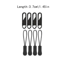 16pcs Metal Zipper Puller Fast Zipper Repair Kit, Suitable For Backpacks, Suitcases, Down Jackets, Boots And Other Zippers - Black - View 12