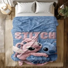 1 chiếc chăn nỉ in họa tiết Stitch hoa kem, bầu trời sao, họa tiết bò Disney All-Star, chăn phủ điều hòa - 100% polyester dệt chần bông, in kỹ thuật số - chăn ga thoải mái phù hợp cho mọi mùa, lý tưởng để ngủ trưa, cắm trại, du lịch - quà tặng tuyệt vời cho bạn bè và gia đình, chăn nỉ ấm áp - có nhiều kích thước, siêu mềm, phù hợp cho sofa/giường, thiết yếu cho mọi mùa, hoàn hảo để thư giãn hàng ngày trên sofa - Nhiều màu - Xem 3
