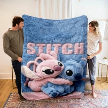1 chiếc chăn nỉ in họa tiết Stitch hoa kem, bầu trời sao, họa tiết bò Disney All-Star, chăn phủ điều hòa - 100% polyester dệt chần bông, in kỹ thuật số - chăn ga thoải mái phù hợp cho mọi mùa, lý tưởng để ngủ trưa, cắm trại, du lịch - quà tặng tuyệt vời cho bạn bè và gia đình, chăn nỉ ấm áp - có nhiều kích thước, siêu mềm, phù hợp cho sofa/giường, thiết yếu cho mọi mùa, hoàn hảo để thư giãn hàng ngày trên sofa - Nhiều màu - Xem 1