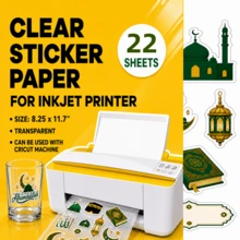 9/22/33 Sheets A4 Transparent Printable Vinyl Sticker Paper, Suitable For Inkjet Printers, Semi-Transparent Sticker Printing Paper, Waterproof Sticker Paper, 8.3x11.7 Inch DIY Stickers - A4 blank - View 8
