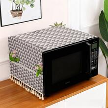 Cotton Linen Fridge Dust Cover With Double Side Pockets Waterproof Anti Dust Refrigerator Top Cover - View 24