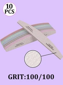 25pcs Nail Files - 80/100/150/180/240 Grit Nail Care Manicure Set, Double-Sided Nail File, Washable Nail File, Reusable Nail Buffer Block, Suitable For Natural Nails And Acrylic Nails, Home And Salon Use - Multicolor - View 24
