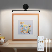 1 قطعة مصباح لوحة جدارية LED، يعمل بالبطارية، إضاءة داخلية مع جهاز تحكم عن بعد، مصباح جهاز تحكم عن بعد قابل للشحن، مصباح لوحة فنية LED قابل للتعتيم مع 3 درجات حرارة لونية، يستخدم لعرض الإضاءة في المعارض وغرف المعيشة وغرف النوم والممرات (1800mAh) - USB - مشاهدة 11