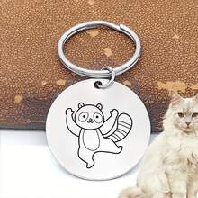 Pet Hanging Collar Accessory, Stainless Steel Pet Name Tag Collar Pendant, Sturdy Structure Resistant To Damage, Versatile And Durable, Suitable For Daily Wear, Commonly Used As Key Chain For Pet Lovers, Suitable For Active Pets - Multicolor - View 7
