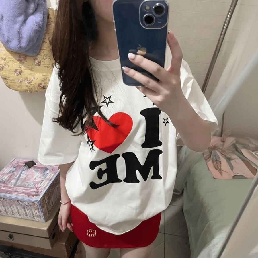 Summer Cotton Women's New Casual Joker Fashion T-Shirt With Round Neck And Short Sleeves