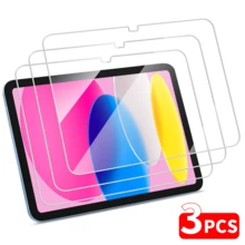 3 piezas Protector de pantalla de vidrio templado, compatible con iPad, Galaxy Tab/Pad SE, Honor Tablet, Tablet, compatible con Huawei MatePad Air, antiarañazos, sensible - 3 piezas - Ver 2