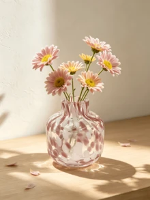 1 件迷你墨彩玻璃花瓶，可爱桌面鲜花花瓶装饰，适用于水培插花、餐厅、客厅、卧室、阳台 - 彩色 - 查看 7