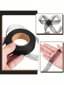1pc-Inlay Adhesive Lining DIY Double-Sided Tape, Webbed Hot Melt Double-Sided Adhesive Non-Woven Lining Clothing Accessory, Back To School Season - Sets - View 7
