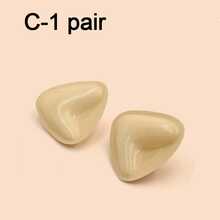 A Pair Of Double-Sided Adhesive Push-Up Breast Pads With Padded Nipple Covers. Reusable, Thickened, Invisible Breast Pads, Suitable For Back-To-School Season, Graduation Parties, Beach Weddings, And Other Occasions. - Multicolor - View 13