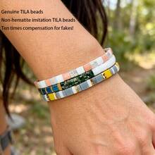 New Fresh Summer Vintage Niche TILA Bracelet, Japanese Imported Bracelet, Multi-Layer Stackable - Multicolor - View 1