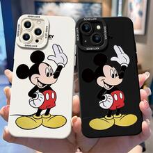 Disney Mickey And Friends Phone Case - Classic Mickey Mouse In His Iconic Pose, Waving With One Hand On His Hip, Complete With Red Shorts, Yellow Shoes, And The "Mickey And Friends" Logo Above, Compatible With IPhone 17, 16, 15, 14, 13, 12, 11 Pro Series And Galaxy S22, S23, S24, S25 Models, Ideal For Birthdays, Holidays, Anniversaries, Graduation Gifts, Or Any Special Occasion To Surprise Family, Friends, Classmates, And Loved Ones. - White - View 3