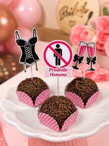 Topper para Docinhos Despedida de Solteira | Chá de Lingerie - Visão 5