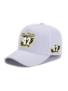 1 pièce/2 pièces Casquette de baseball à visière courbée et sac bandoulière unisexes avec design graphique imprimé personnalisé "New York 47", mode de rue, sports de plein air, ajustable, cadeau pour vous-même ou vos amis - Multicolore - Voir 6