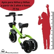 Joykoo Evolutionary Tricycle For Children 360 Rotating Seat With Light And Sound - 綠色 - 查看 6