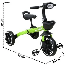 Joykoo Evolutionary Tricycle For Children 360 Rotating Seat With Light And Sound - 綠色 - 查看 4