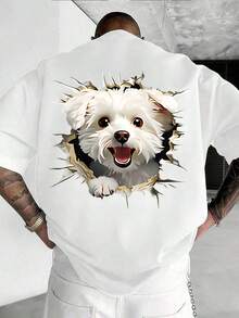Men T-Shirts - 白色 - 查看 3