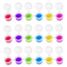 240pcs Empty Paint Pots, 3ml/0.1oz Plastic Paint Cups, 6-Grid Empty Paint Cups, Suitable For Art Painting, Crafting - A - View 4