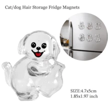 Cute Cat Whisker Saver Fridge Magnet, Transparent Acrylic Pet Hair Storage Capsule Magnetic Pet Memorial Storage Box, Cat Shaped Fridge Decoration, Handmade Pet Memorial Collection Container, Unique Memorial Gift For Cat Moms And Dads - Multiple Styles - View 35