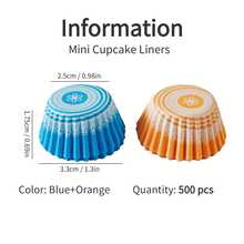 500pcs Mini Baking Paper Cups, Small Cupcake Liners, Grease-Proof Cake Paper Cups, Cake Molds, Baking Tools - 500pcs - View 22