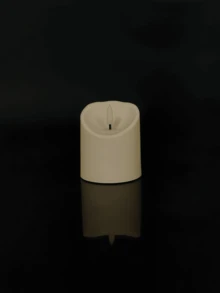 1/2/3件組 無火閃爍蠟燭 附遙控器與定時功能，電池供電，3D燭芯，適合房間裝飾、居家裝飾、婚禮、節日派對、生日、禮物 - 米白色 - 查看 15