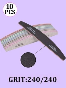 25pcs Nail Files - 80/100/150/180/240 Grit Nail Care Manicure Set, Double-Sided Nail File, Washable Nail File, Reusable Nail Buffer Block, Suitable For Natural Nails And Acrylic Nails, Home And Salon Use - Multicolor - View 26