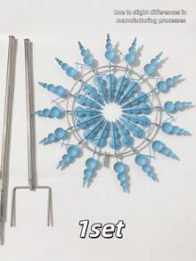 1pc Magic Metal Windmill, Kinetic Wind Sculpture And Spinner, 3D Wind Spinner, Kinetic Spinner, Charming Wind Wheel, Suitable For Yard And Garden - Windmill - View 10