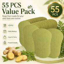 55pcs Ginger & Mugwort Pure Herbal Foot Pads - View 2