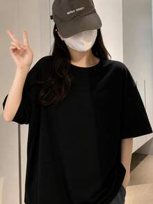 Women T-Shirts - Black - View 2