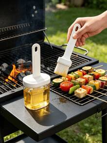 1Pc Versatile Oven- Oil Brush - High Heat Resistant, Easy-Clean For Grilling, Baking, Seasoning - Oil Brush With Bottle - View 5