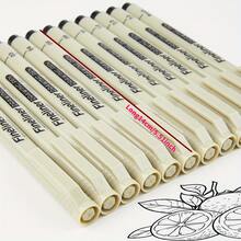 6pcs, 9pcs, 12pcs - Fine Line Waterproof Fineliner Pens - Black, Various Tip Sizes, Suitable For Detailed Sketching, Journaling, Outlining And Cartoon Animation, Smooth Flowers And Precision Artwork, Back To School - Sets - View 2